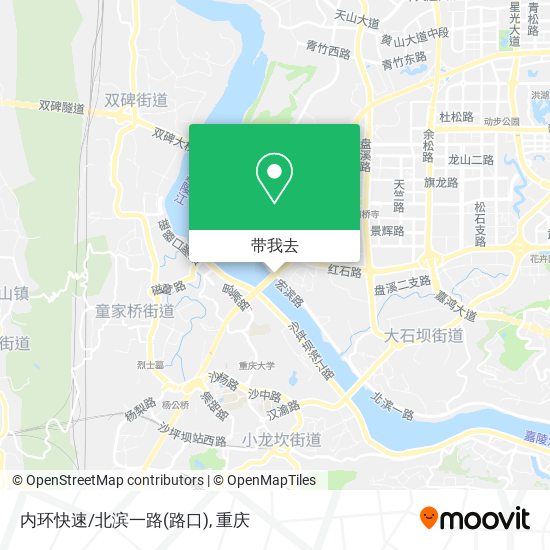 内环快速/北滨一路(路口)地图
