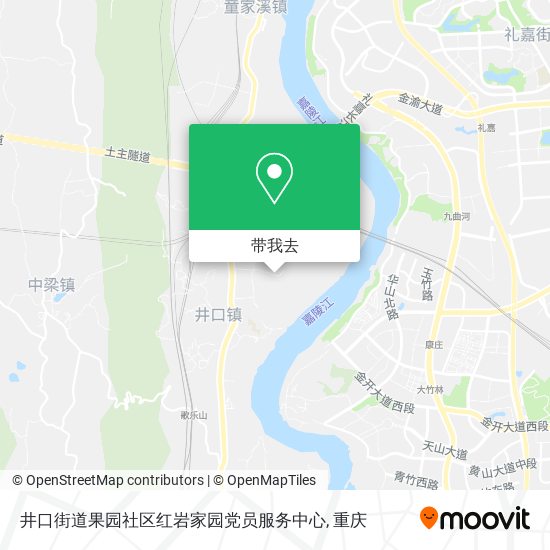 井口街道果园社区红岩家园党员服务中心地图
