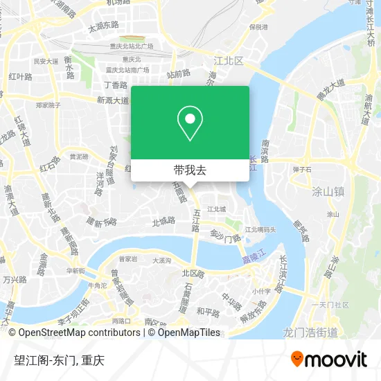望江阁-东门地图