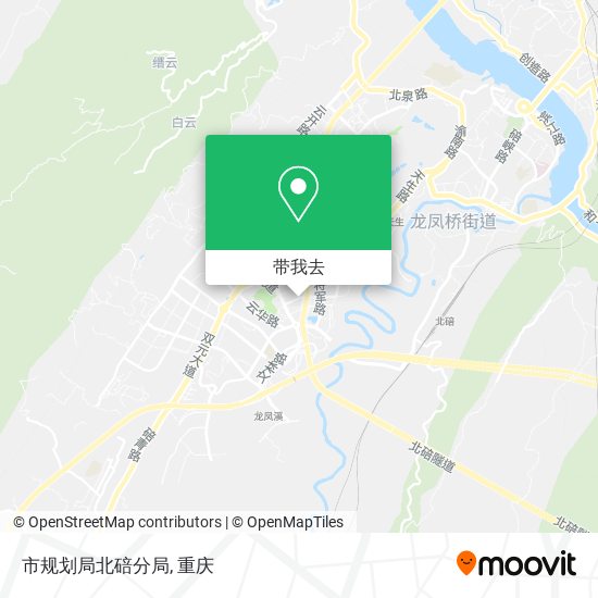 市规划局北碚分局地图