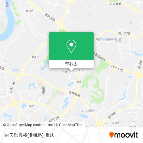 向天歌客栈(龙帆路)地图