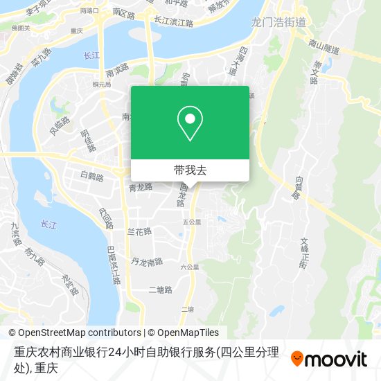 重庆农村商业银行24小时自助银行服务(四公里分理处)地图