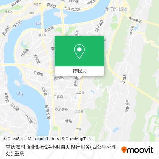 重庆农村商业银行24小时自助银行服务(四公里分理处)地图