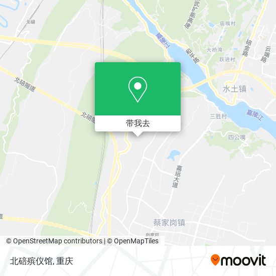 北碚殡仪馆地图
