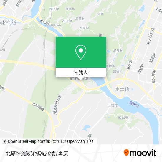 北碚区施家梁镇纪检委地图