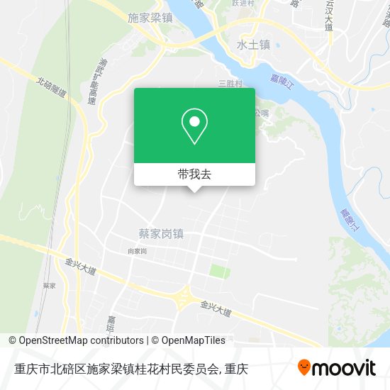 重庆市北碚区施家梁镇桂花村民委员会地图