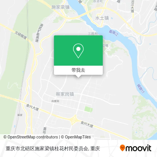 重庆市北碚区施家梁镇桂花村民委员会地图