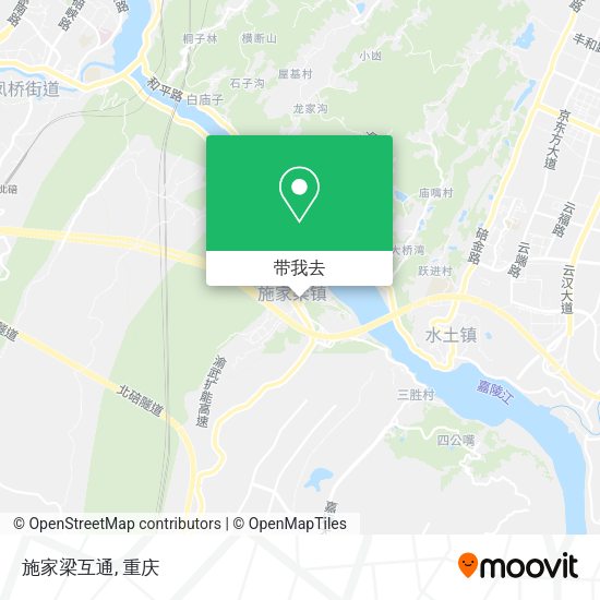 施家梁互通地图