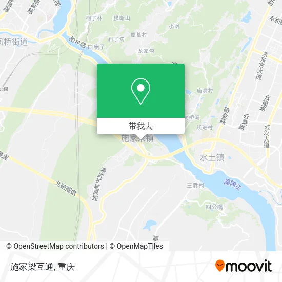 施家梁互通地图