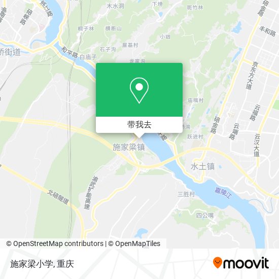施家梁小学地图