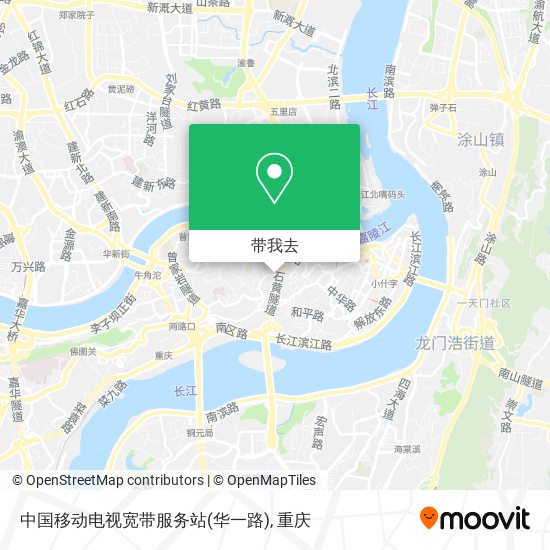 中国移动电视宽带服务站(华一路)地图