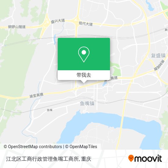 江北区工商行政管理鱼嘴工商所地图