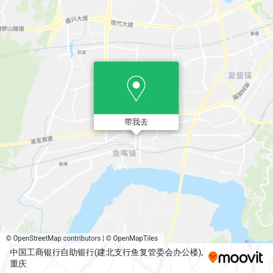 中国工商银行自助银行(建北支行鱼复管委会办公楼)地图