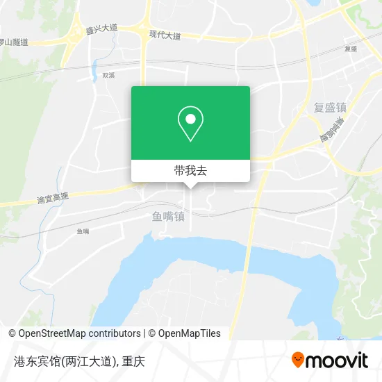 港东宾馆(两江大道)地图