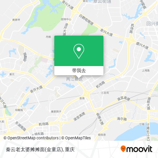 秦云老太婆摊摊面(金童店)地图