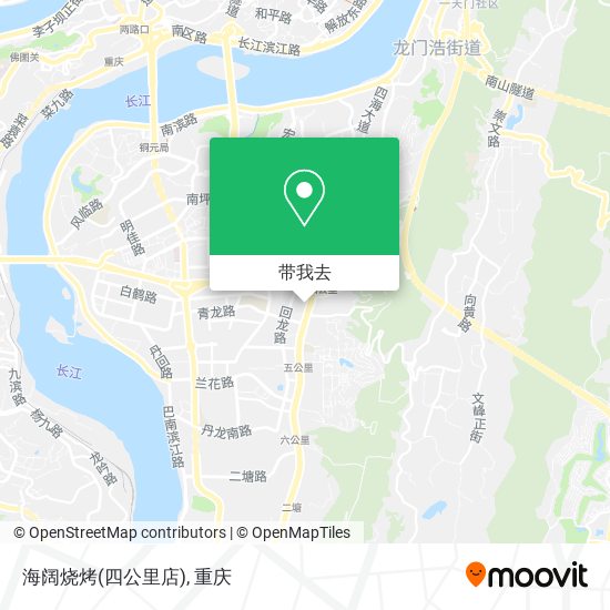 海阔烧烤(四公里店)地图