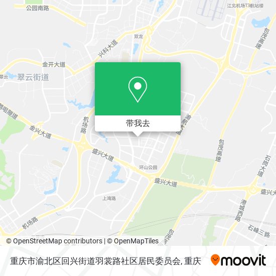 重庆市渝北区回兴街道羽裳路社区居民委员会地图