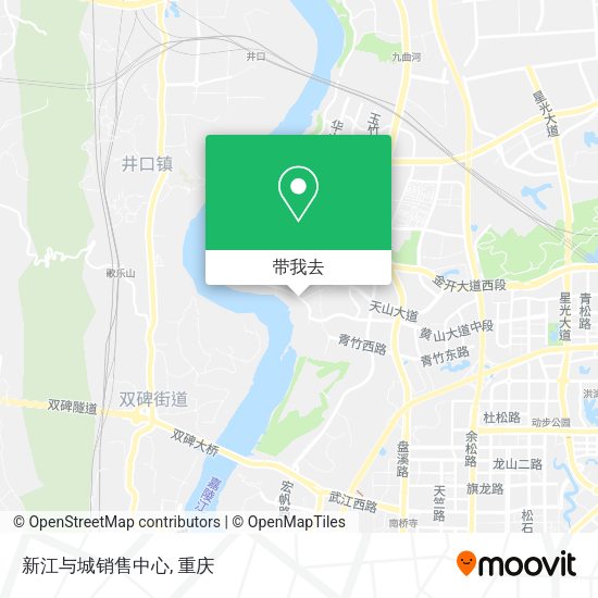 新江与城销售中心地图