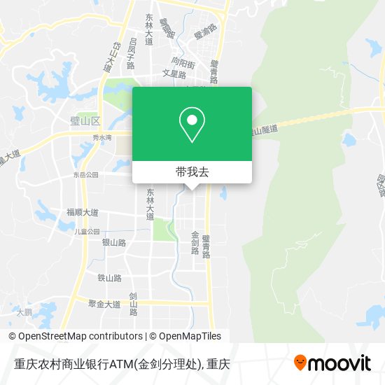 重庆农村商业银行ATM(金剑分理处)地图