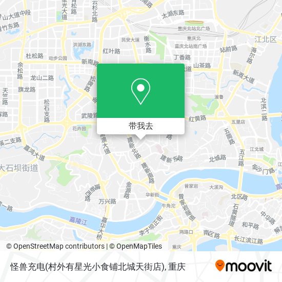 怪兽充电(村外有星光小食铺北城天街店)地图