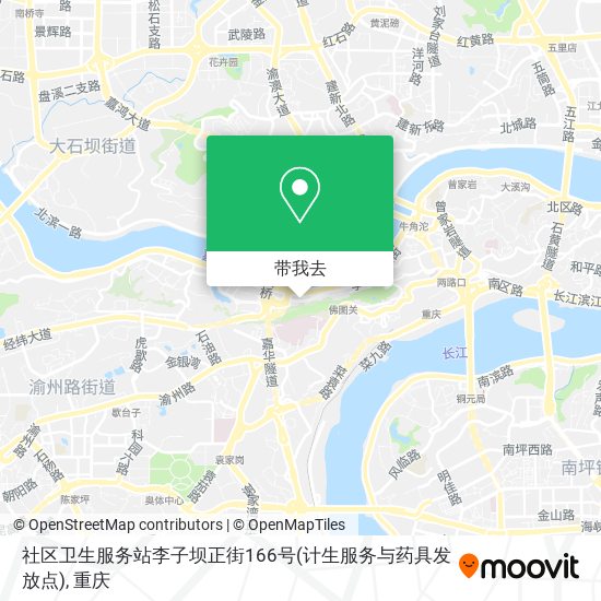 社区卫生服务站李子坝正街166号(计生服务与药具发放点)地图