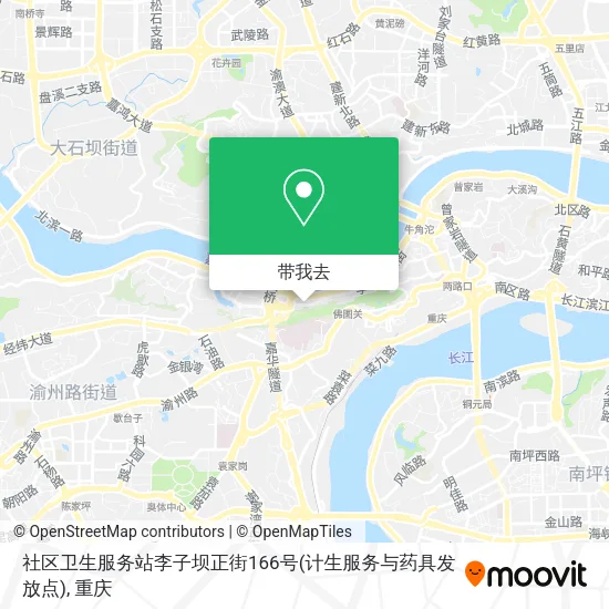 社区卫生服务站李子坝正街166号(计生服务与药具发放点)地图
