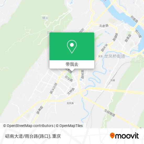 碚南大道/雨台路(路口)地图