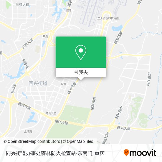 同兴街道办事处森林防火检查站-东南门地图