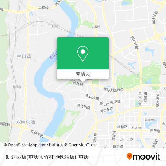凯达酒店(重庆大竹林地铁站店)地图