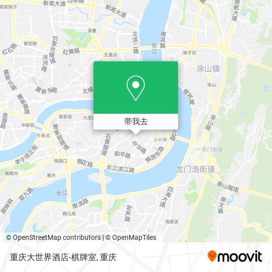重庆大世界酒店-棋牌室地图
