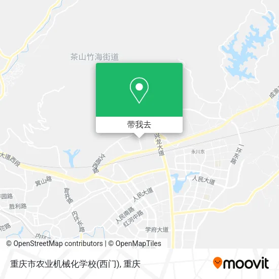 重庆市农业机械化学校(西门)地图