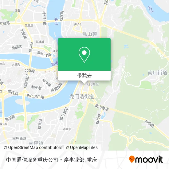 中国通信服务重庆公司南岸事业部地图