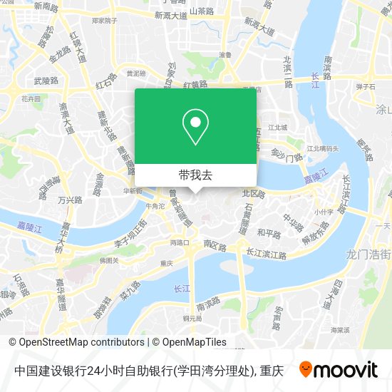 中国建设银行24小时自助银行(学田湾分理处)地图