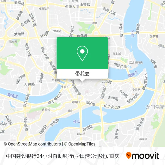 中国建设银行24小时自助银行(学田湾分理处)地图