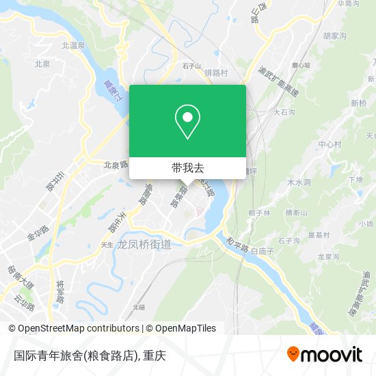 国际青年旅舍(粮食路店)地图