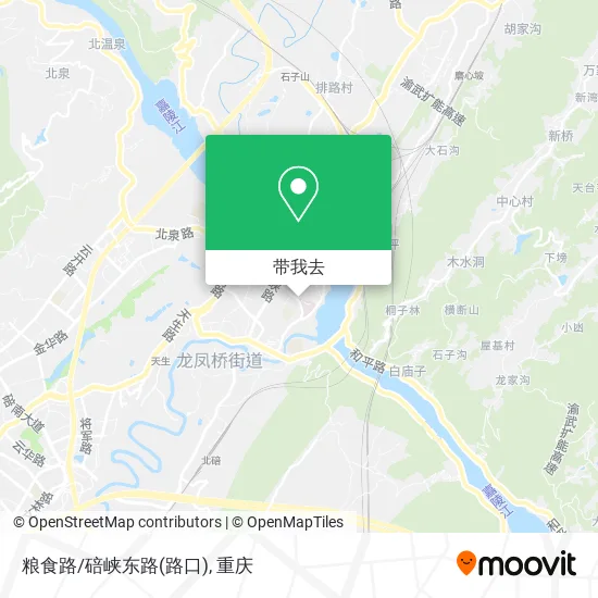 粮食路/碚峡东路(路口)地图