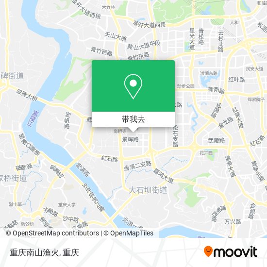 重庆南山渔火地图
