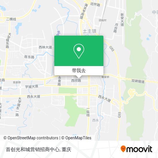 首创光和城营销招商中心地图