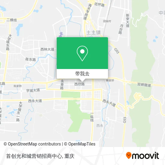 首创光和城营销招商中心地图