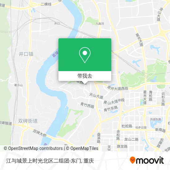 江与城景上时光北区二组团-东门地图