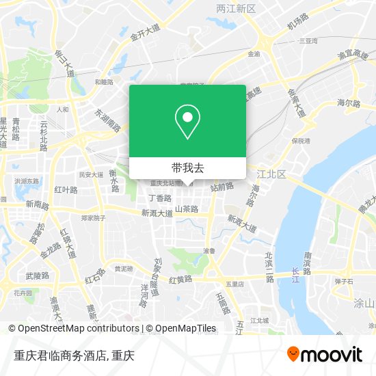 重庆君临商务酒店地图