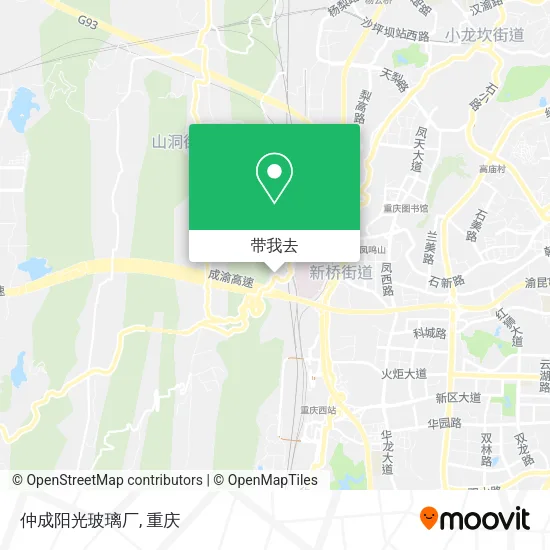 仲成阳光玻璃厂地图