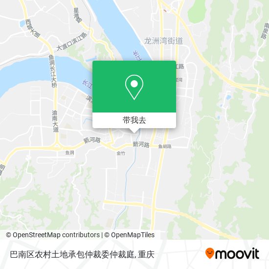 巴南区农村土地承包仲裁委仲裁庭地图