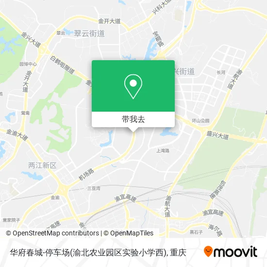 华府春城-停车场(渝北农业园区实验小学西)地图