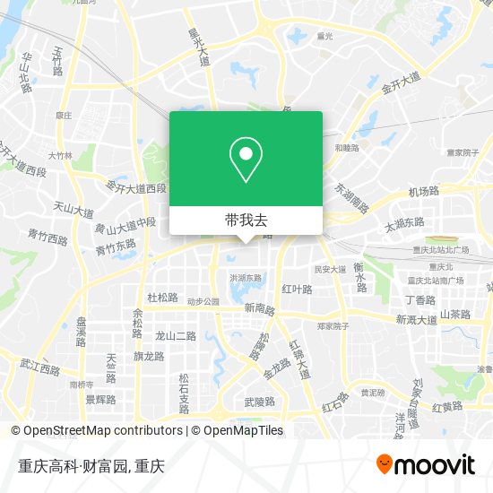重庆高科·财富园地图