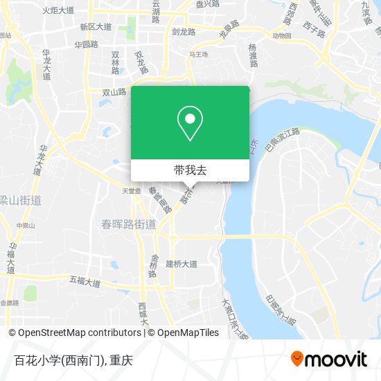 百花小学(西南门)地图