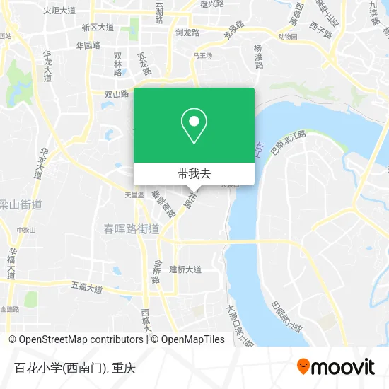 百花小学(西南门)地图