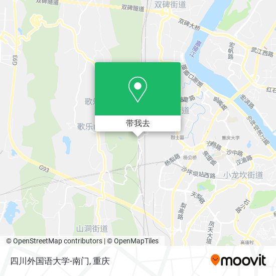 四川外国语大学-南门地图
