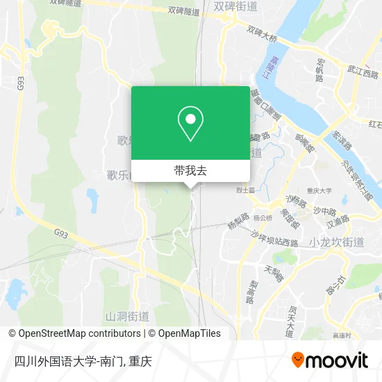 四川外国语大学-南门地图