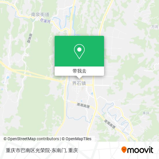 重庆市巴南区光荣院-东南门地图